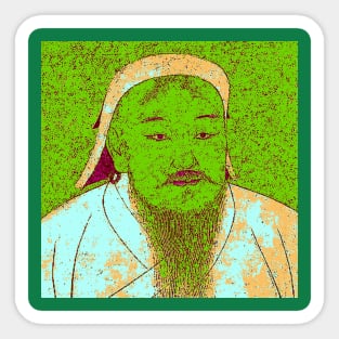 Genghis Khan Portrait Sticker